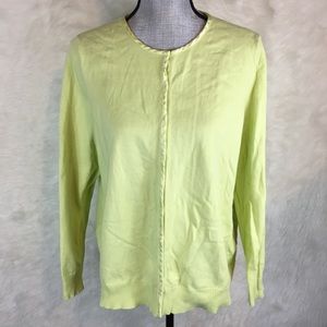 Lane Bryant 14/16 Lime Green Cardigan